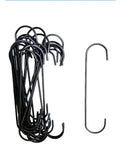 Heavy Duty Powder Coating Hooks Kit 25 Pc C Shape Hooks For Painting And Grid Brackets, 6 Inch Length, Durable Steel Construction