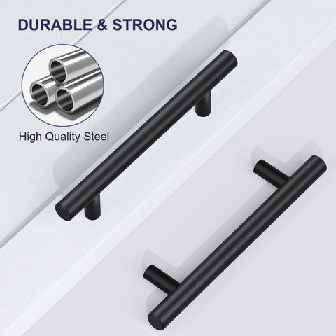 12 Inch Push Pull Sliding Barn Door Handle Double Sided Black Finish Carbon Steel Construction for Easy Inside Outside Operation