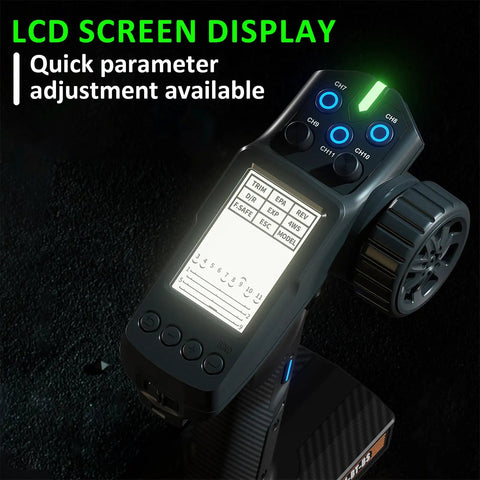 2.4 GHz Pro Grade 11 Channel Radio Transmitter With FS MG11 Model and FS R11P Receiver IBUS 2A BS Protocol LCD Display