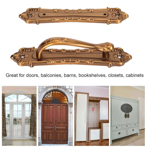 Beefy Heavy Duty Antique Barn Door Handle Set Double Sided Pull For Sliding Barn Doors Gates Garages Sheds Rustic Design