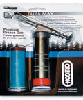 Chain Saw Premium Steel Grease Gun 110534 in packaging for lubrication and maintenance, German made, durable design