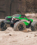 1/18 Scale Granite GROM Mega 380 Brushed 4x4 Monster Truck RTR Ready To Run With Battery And Charger Green Enclosed Drivetrain