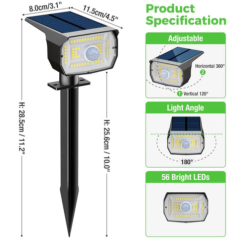 Super Tough Waterproof Solar Landscape Lights Pack Snappy Motion Sensors And Adjustable Focused Beams To Level Up Your Home Exterior Naturally While Charging On Sunshine And Dodging High Electric Bills Smoothly