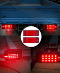 Submersible Boat Trailer Lights Kit With LED Stop Brake Turn Signals And White Backup Lights Side Marker And 3rd Light Bar Wiring