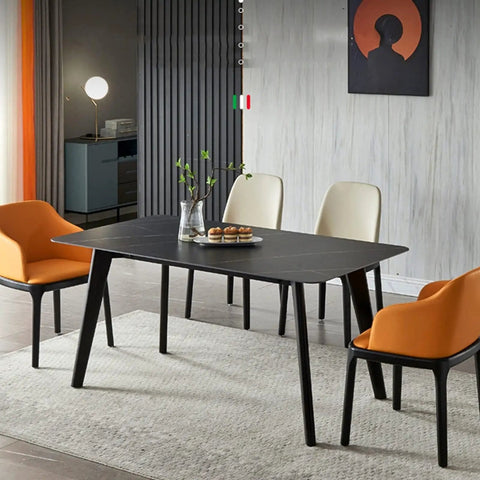 Stylish dining setup with Built Tough Heavy Duty Steel Table Legs For Modern Industrial Diy Furniture Projects and colorful chairs.