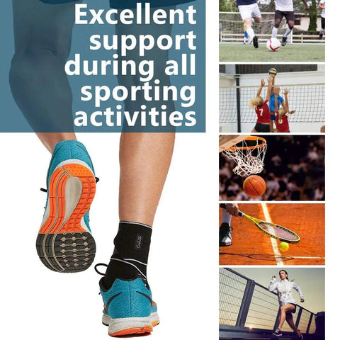 Ankle Brace For Men And Women Adjustable Compression Wrap For Plantar Fasciitis Tendinitis Sprains Swelling Sports Injury Relief
