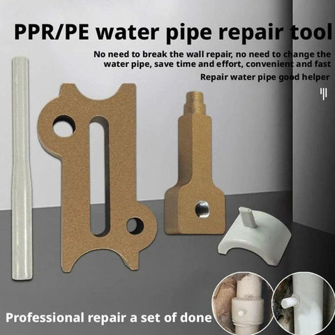 Quick Fix Pipe Repair Kit For Sprinkler Systems Garden Plumbing And Marine Vessels Multi Size Compatibility Leak Stopper Set Hydraulic Conduit Patch Reinforced Steel Repair Patch includes tools for PPR PE pipes.