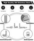 High quality 304 stainless steel screws and nuts from Ultra Tiny Screw Nuts Set Kit 1200Pcs Stainless Steel 304 Micro Screws M1 To M2.5
