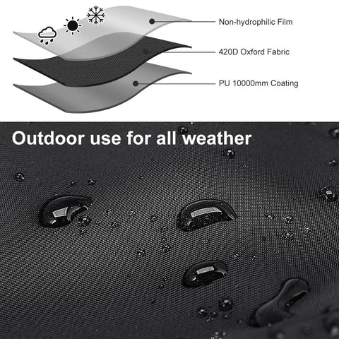 Heavy Duty Waterproof Tarp For Outdoor Use 5 By 5 Feet With UV Resistant And Tear Proof Cover, water on polyester fabric