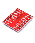 TB6612FNG Dual DC Motor Driver Module Pack Of 3 for DIY robots, top view showing labeled pins on red circuit board