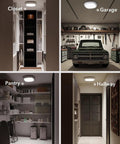 Rechargeable Motion Sensor Ceiling Light With Remote And Wireless No Wiring LED Shower Light Battery Powered 12000mAh Long Lasting Overhead Lighting For Bathroom Pantry Closet installed in closet, garage, pantry, and hallway.