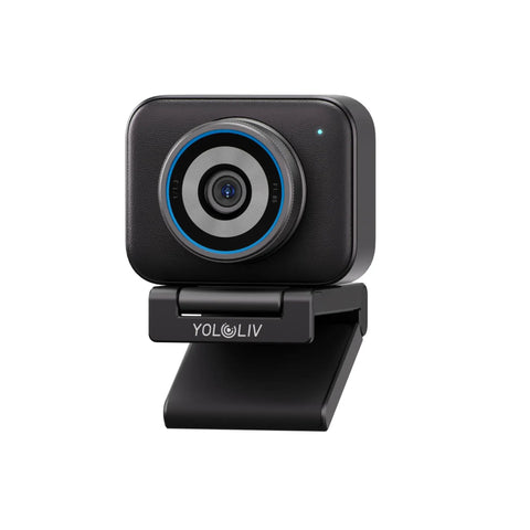 Front view of 4K Streaming Webcam With Uncompressed Video And DSLR Like Controls For Killer Clarity, HDR And Cinematic Effects, 4X Zoom, Fast PDAF Autofocus, USB C Connectivity For PC And Mac.
