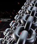 Close-up of G80 manganese steel chain used in Hand Chain Hoist Heavy Duty Crane Double Pawl Brake Loads 1 Ton 2 Ton 3 Ton.