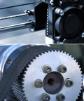 HTD-5M Timing Belt Set For High Torque Drive Beefed Up Rubber Neoprene Belt With 57 Teeth, 285mm Pitch, 15mm Wide, 3.6mm Thick, Closed Loop Pulley, No Slip Power Transfer, 3 Piece Pack on motor pulley