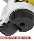 Close-up of Leveling Casters With Ratchet Handle Design For Heavy Duty Industrial Use Total Capacity 2200 Lbs Set Of 4 With Adjustable Leveling Pads TD60 showing rough surface detail.