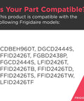 Compatibility list for Blue Lower Dishwasher Spray Arm Replacement with Frigidaire models
