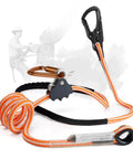 Arborist Positioning Lanyard for Tree Climbing, Built Tough Heavy Duty Half Inch Polyester Rope, Fully Adjustable to Ten Feet