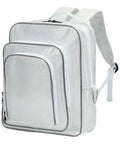 Heavy Duty Antistatic Clear PVC Tool Backpack Built Tough For Work Crews And Cleanroom Pros with multiple pockets and zippers.