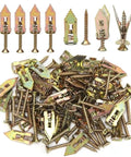 Heavy Duty Self Drilling Drywall Anchor Kit With Manganese Steel For Cabinet Installations, Built Tough For DIY Mounts, Superior Hold For Shelves And Fixtures, Long Lasting Wall Fasteners, assorted anchors