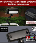 Rechargeable Grill Light For Outdoor Grills 400LM LED With Auto On Off Sensor showing weather resistance and USB-C port