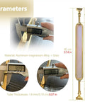 Top Shelf Gold Glass Staircase Balusters With Rock Solid Aluminum Spindles For Indoor Outdoor Stairs, Heavy Duty dimensions measurements
