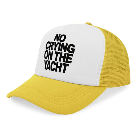 Yellow womens fashion athletic trucker cap perfect for outdoor adventurers and everyday wear breathable mesh back curved brim easy to adjust