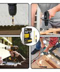 Pro Grade Size 10 X 2-1/2 Inch Yellow Star Drive Wood Screws, 120 Pack Self Tapping Deck Screws With Free 50mm T25 Bit, No Pre Drill Needed, Quick Penetration For Lumber, Heavy Duty Woodworking Kit with power tools and packaging