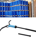 Plastic Lever Action Drum Pump Hand Transfer For 5 To 55 Gallon Barrels Delivers 10.8 Oz Per Stroke Fits 2 Inch Bung Openings blue manual pump with hose