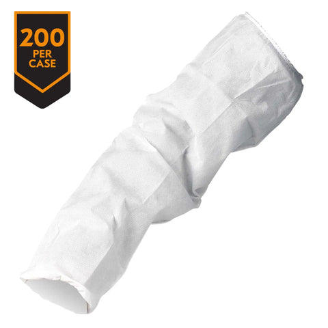 Breathable Particle Protection Sleeve Protectors for Dust and Dirt, 21 Inch Length, One Size Fits Most, White, 200 Count Per Case
