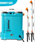 Beast Battery Powered Backpack Sprayer 3.2 Gallon With Adjustable 0 To 80 PSI Compatible With Makita 18V Battery Electric Sprayer