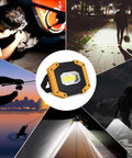 Rechargeable LED Work Light 30W 2000LM With 3 Modes Waterproof COB Flood Lights for outdoor, garage, emergency use