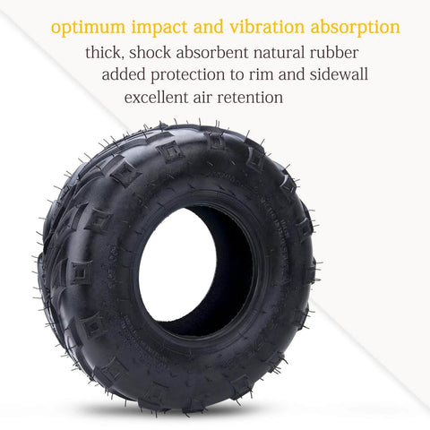 145/70-6 Go-to Tire Replacement For Go Karts And ATVs On Mini Bikes 14x6-6 black rubber tire with tread pattern