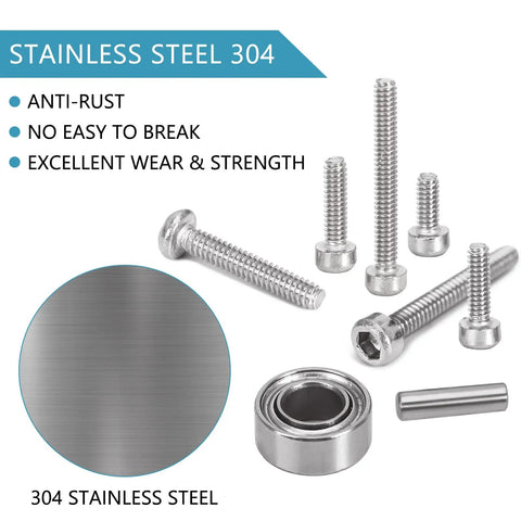 Heavy Duty Stainless Steel Screw Set With Handy Storage Box For 1 24 Axial SCX24 RC Car Upgrades Durable HSS Hardware