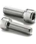 Rock Solid 10 Pack Socket Head Cap Screws Bolts 1 2 Inch By 1 1 2 Full Thread 304 Stainless Steel showcasing hex drive design.