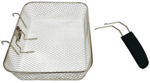 Jumbo ProFry Basket for Dual Basket ProFry Deep Fryers, Extra Large Capacity, OEM Fit, Part 09992 with removable handle.