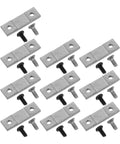 10 Sets Vernier Caliper Clamp Plate Set With 9mm Hole Spacing Metal Dial Caliper Spare Parts Kit With Screws DIY Quick Repair Upgrade For Precision Measuring Tools Pro Grade. 10 metal clamp plates with screws, 9mm hole spacing