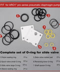 Air Pump Diaphragm Rebuild Kit Replacement For Pro Series 1 Inch Pumps includes O-rings and seals for repairing pneumatic pumps