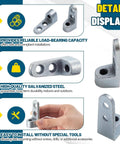 Solid 20 Pack Side Beam Clamps For Heavy Duty Scaffolding Works With 3/8 Inch Rods Strong Malleable Iron Pipe Supports Built Tough For Any Job, galvanized steel