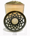 Sleek Silver Candle Jar Covers, Metallic Sleeves That Block Dust And Fingerprints While Encouraging An Even Melt Pool, Simple Wipe Accessory That Hits Different For Candle Vibes, 2.8 inch and 3.15 inch sizes.