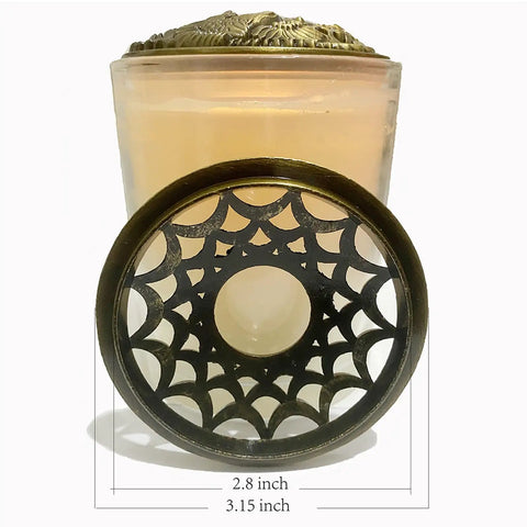 Sleek Silver Candle Jar Covers, Metallic Sleeves That Block Dust And Fingerprints While Encouraging An Even Melt Pool, Simple Wipe Accessory That Hits Different For Candle Vibes, 2.8 inch and 3.15 inch sizes.