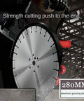 Heavy Duty Electric Concrete Edge Cutter Saw With 8900W Wall Cutting Motor And Water Pump Kit for cutting brick stone with 280mm blade.