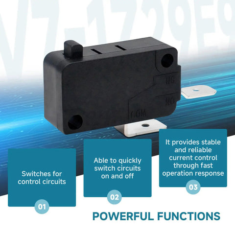2 Pack Micro Switch With Pin Plunger Snap Action, 25A At 250VAC, showing powerful functions and control circuit capabilities