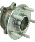Rear Passenger Side Wheel Bearing And Hub Assembly For Ford Focus 2013 2018 Models Including St Se S 2017 2018 Sel 2012 Without Park Assist Direct Fit Replacement For Easy Installation, front view.