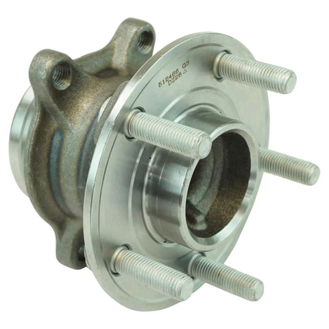 Rear Passenger Side Wheel Bearing And Hub Assembly For Ford Focus 2013 2018 Models Including St Se S 2017 2018 Sel 2012 Without Park Assist Direct Fit Replacement For Easy Installation, front view.