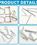 383 Piece Heavy Duty Pin Kit For Tractors Trailers Trucks And Lawn Gear Includes Hitch Pins R Clips Hairpins Lynch Pins