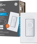 Cync Button Style Smart Light Switch No Neutral Wire Required, 2.4 GHz WiFi Works With Alexa And Google Home, in package