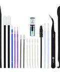 Phone Laptop Tablet All In One Cleaning Kit with precision spudgers, angled tweezers, DeoxIT D100L, brushes, swabs, and micro brushes