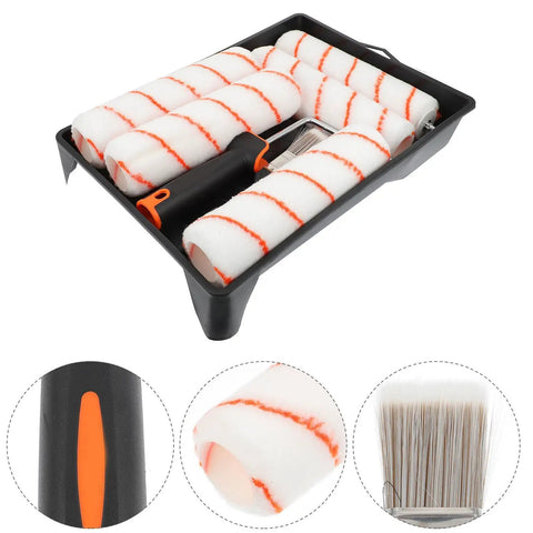 Knock Your Next Reno Out Of The Park With This Smooth Ride Roller And Brush Set Having A Solid Tray Ideal For Walls Ceilings And Doors Making Paint Work Feel Like A Breeze. Heavy duty tray with paint rollers and brush.