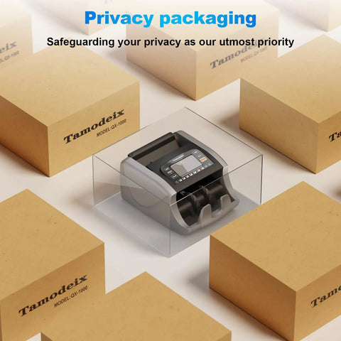 Smart Money Counter Machine For Cash Bills With UV MG IR Counterfeit Detection And LCD Display packaging