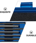 3 8 Inch Drive Badass Xxl Extra Long Bits Socket Wrench Set with Heavy Duty Ratcheting Tools displayed in a blue storage case.